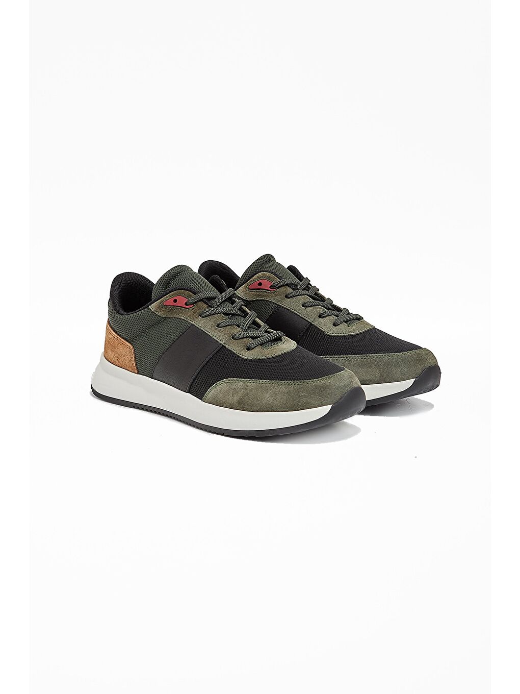 Koyu Yeşil Bağcıklı Casual Ayakkabı 1033240169-1