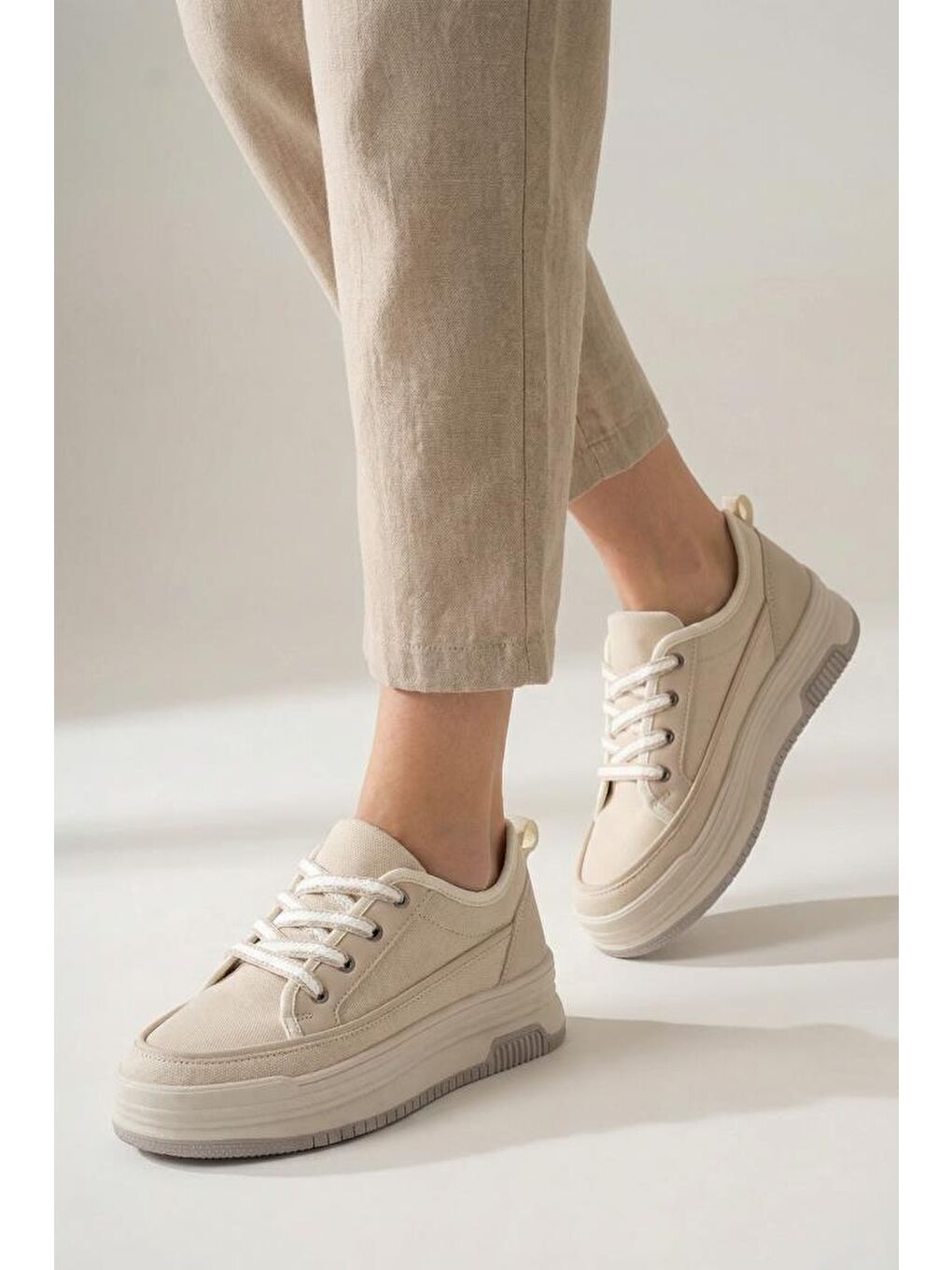 Bej DS Opal Sneaker 2025 Kadın-4