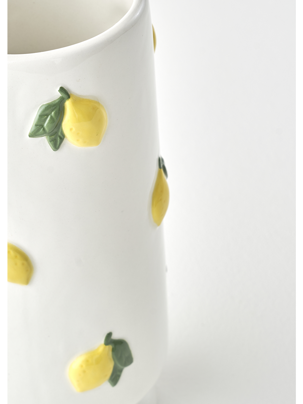 Lemon Vazo Beyaz (9x9x20 Cm)-2