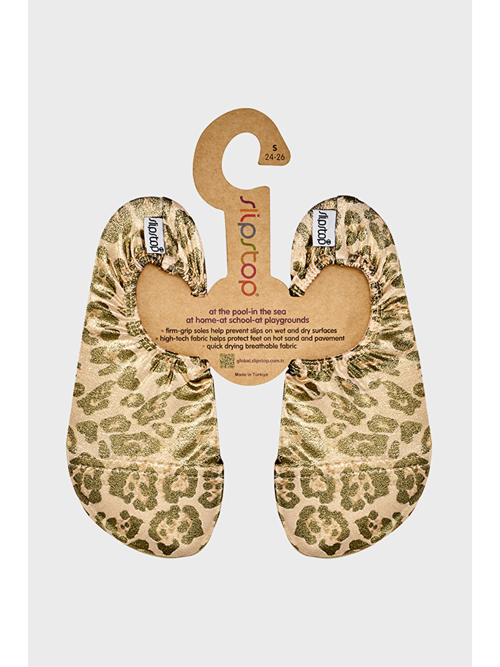 Kahverengi Gaga Junior Baskılı Kaydırmaz Taban Havuz ve Deniz Ayakkabısı SS2614000003