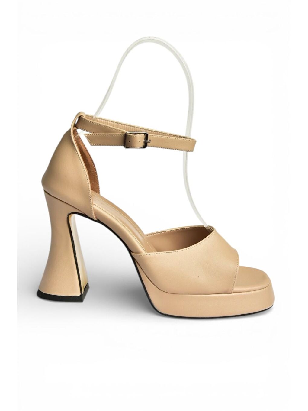 Bej Ten Kadın Topuklu Ayakkabı Y404850209-6