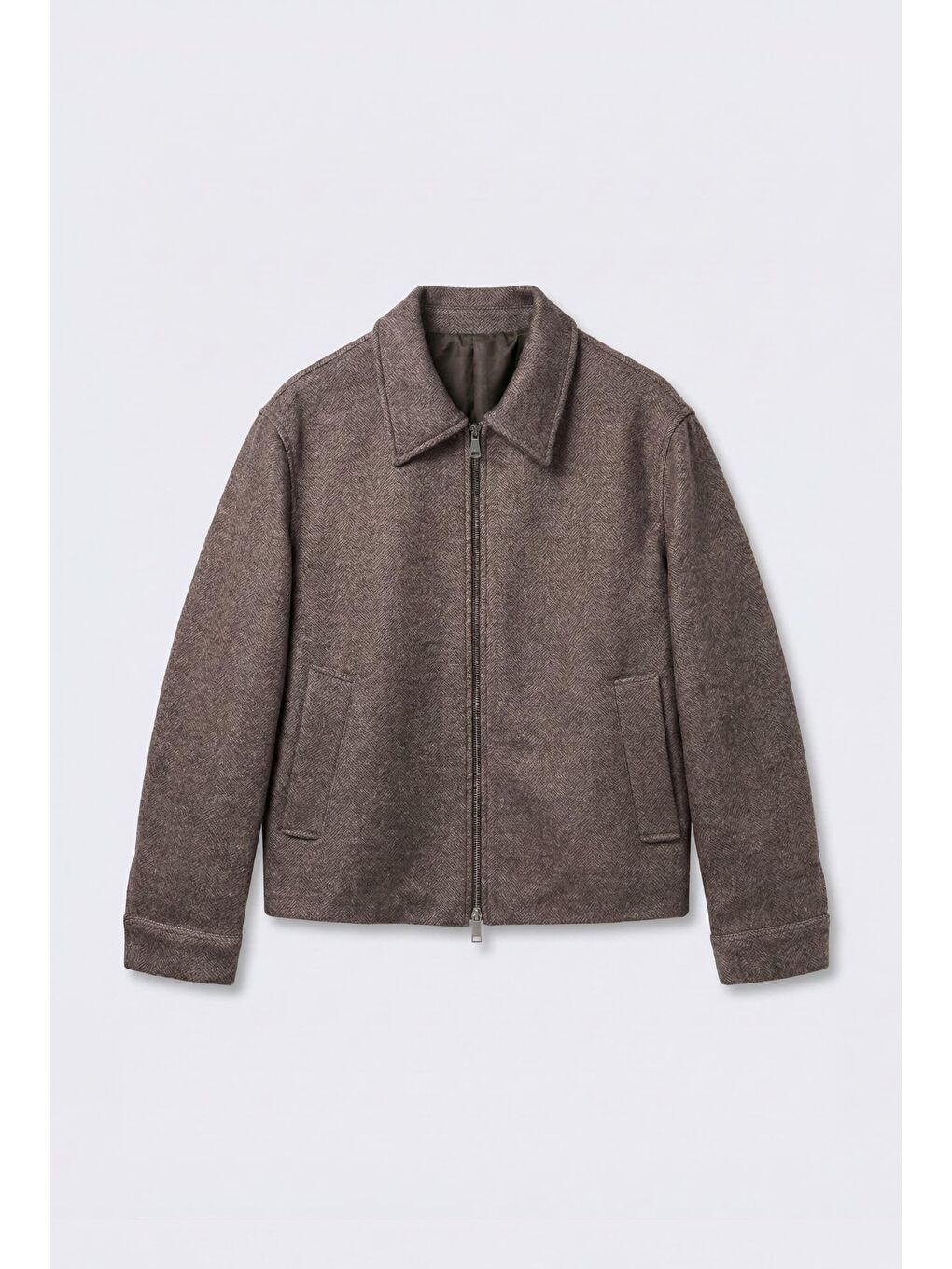 Kahverengi Erkek Relax Fit Kaşe Mont Kahve