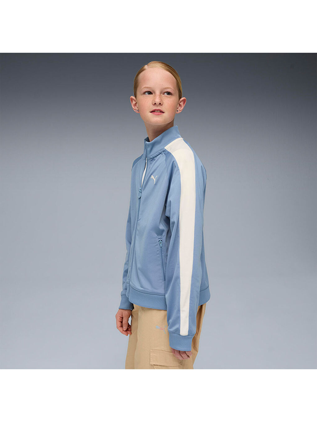 T7 Always On Çocuk Mavi Dik Yaka Ceket-2
