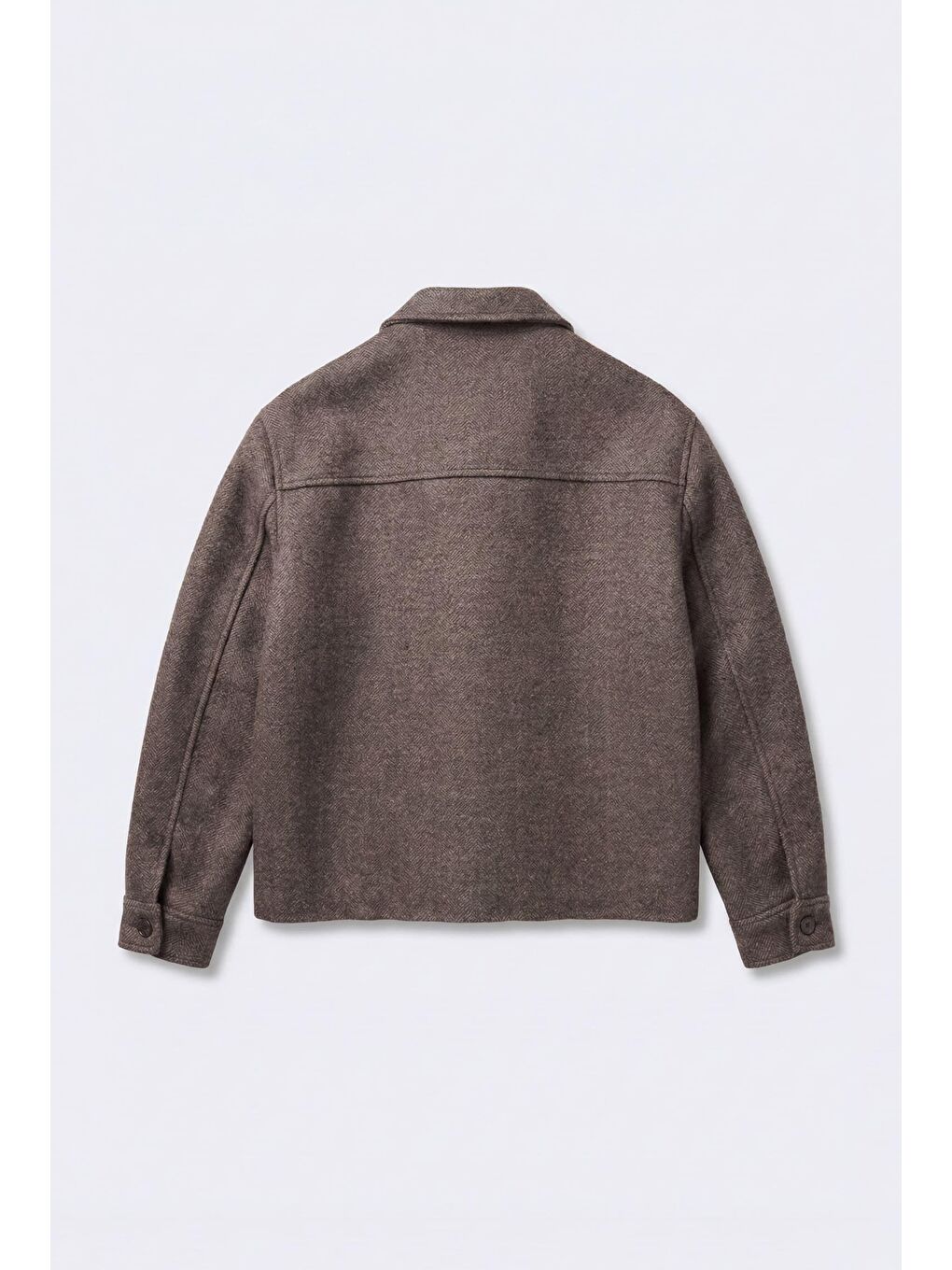 Kahverengi Erkek Relax Fit Kaşe Mont Kahve-1