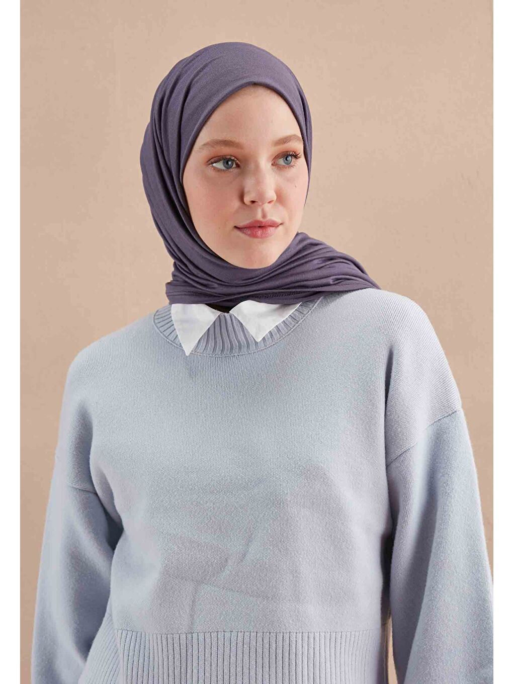 Lila Penye Şal Leylak