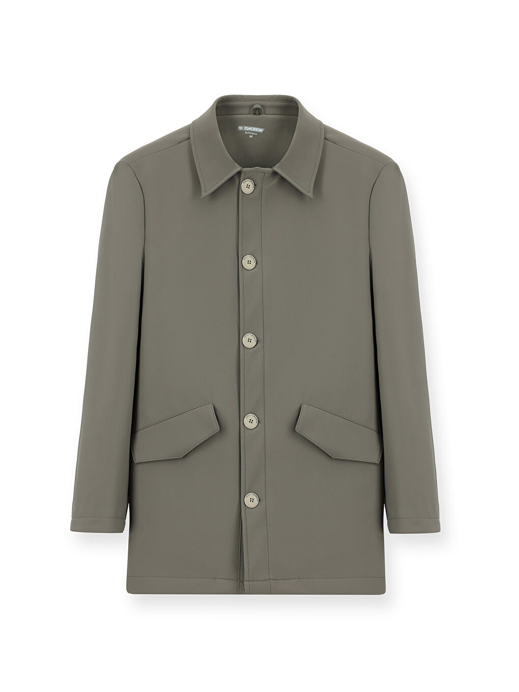 Kahverengi Techno-Line Elastanlı Pardösü & Trençkot-5