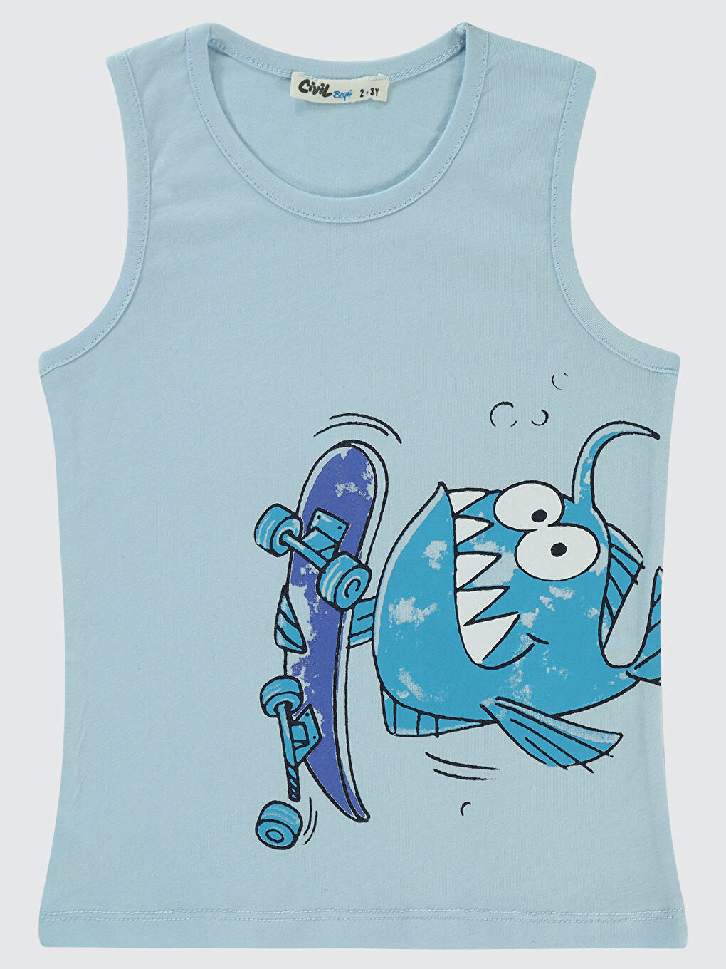 Boys Erkek Çocuk Tişört 2-5 Yaş Mavi