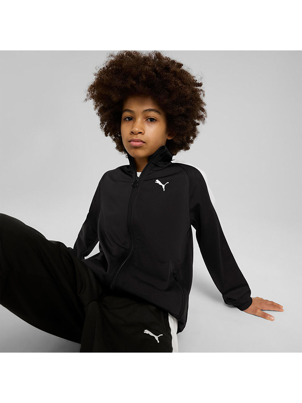 T7 Always On Çocuk Siyah Dik Yaka Ceket-2