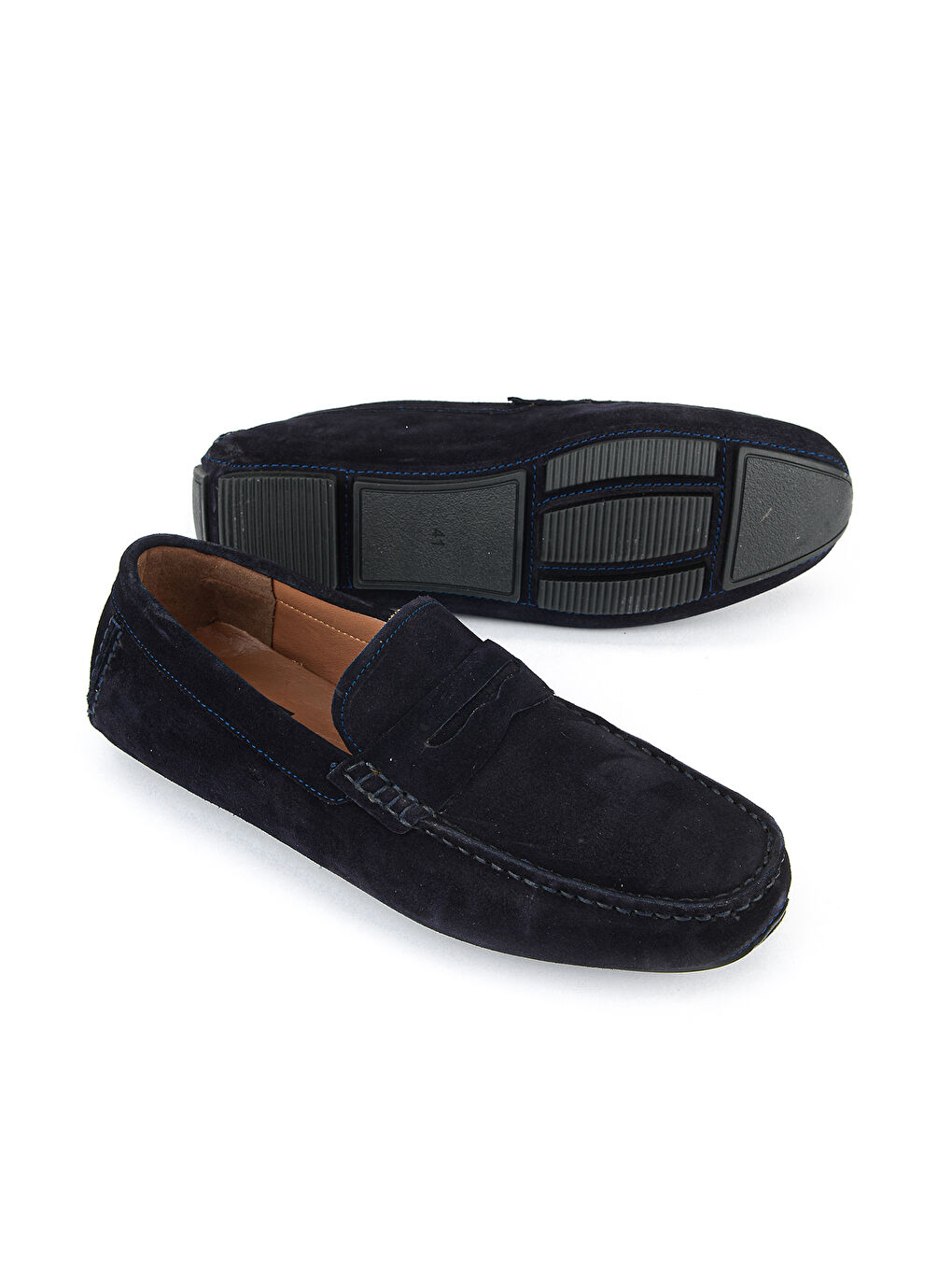 Erkek Hakiki Deri Günlük Ayakkabı 1611065ZE0772 Lacivert-3