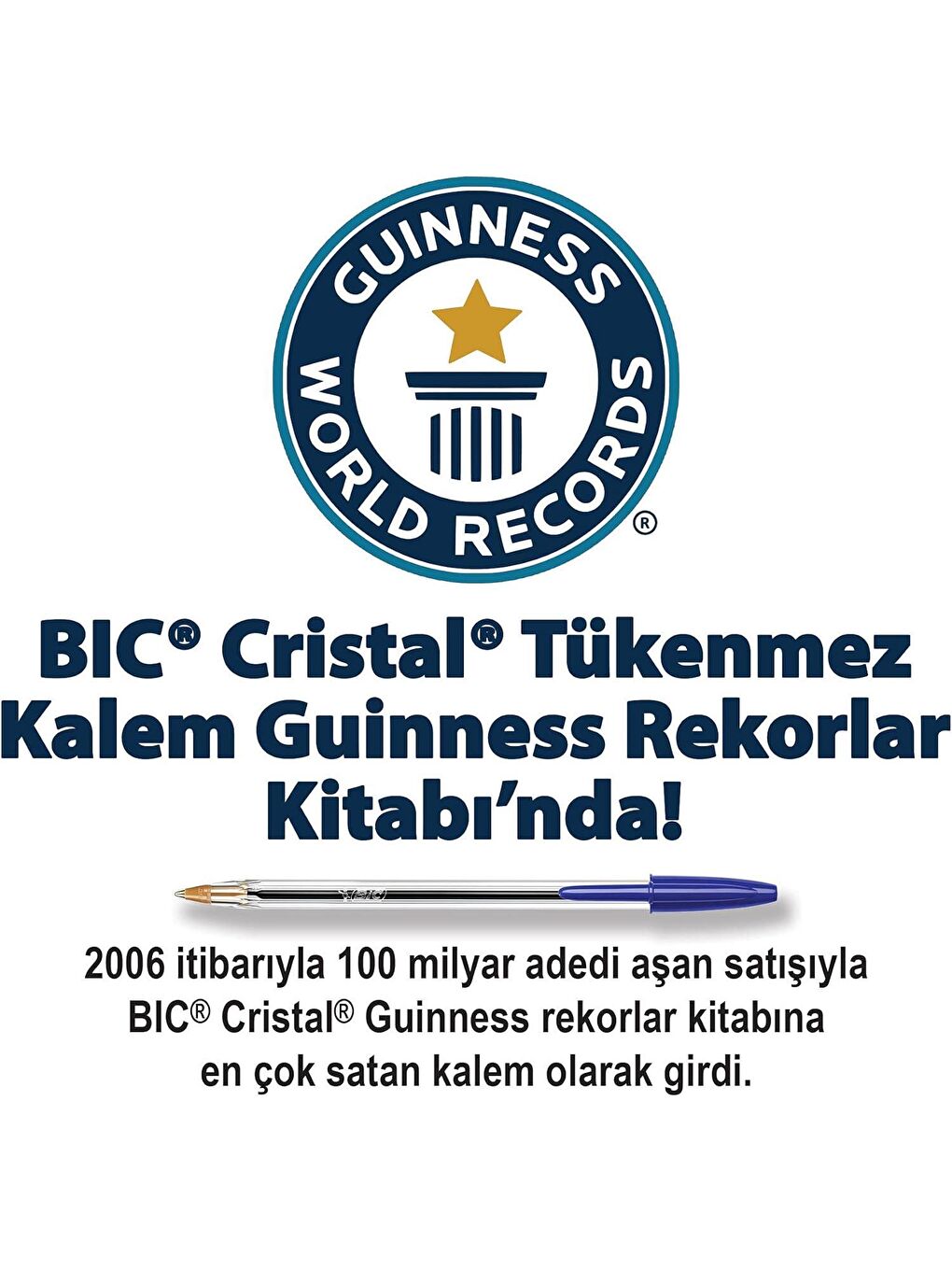 Bic Siyah Cristal Original Medium Tükenmez Kalem 50 Adet Siyah - 4