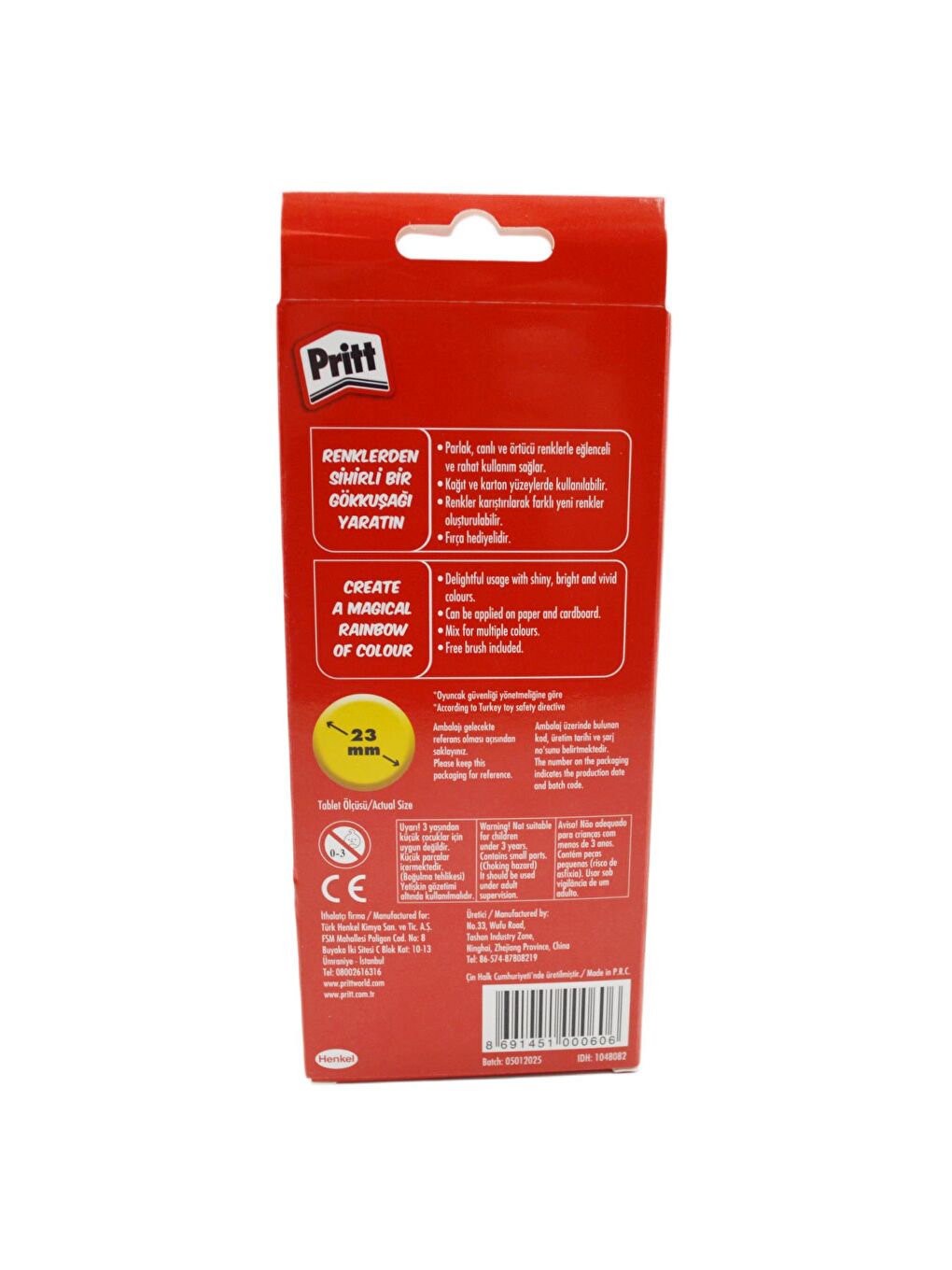 Sulu Boya Küçük Boy 23 mm 12 Renk (1048082)-2