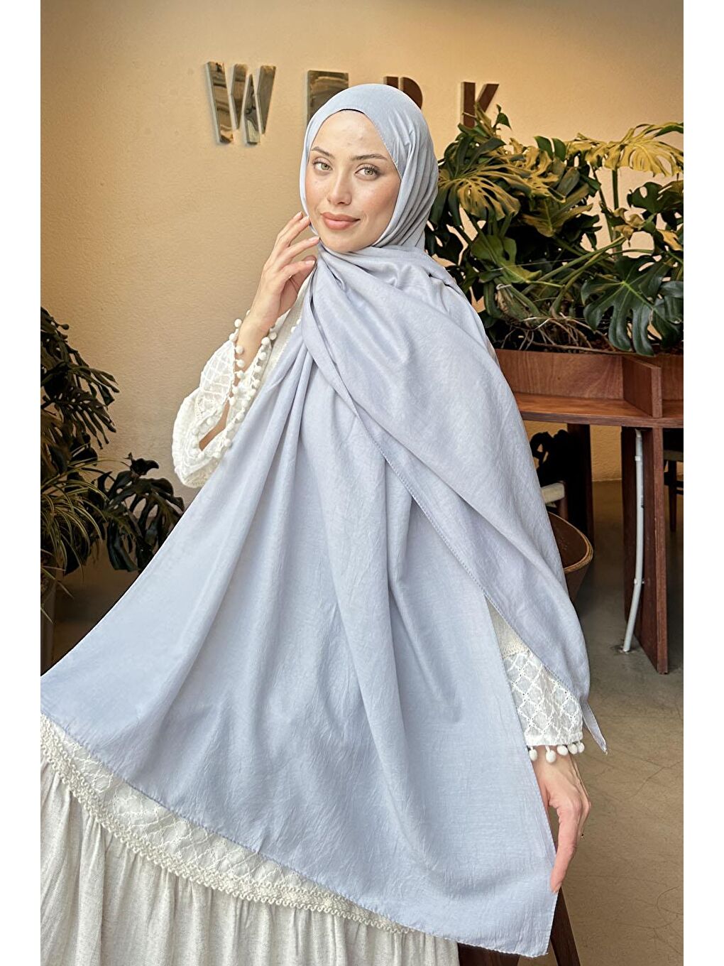 Comfort Pamuk Şal Gri-1