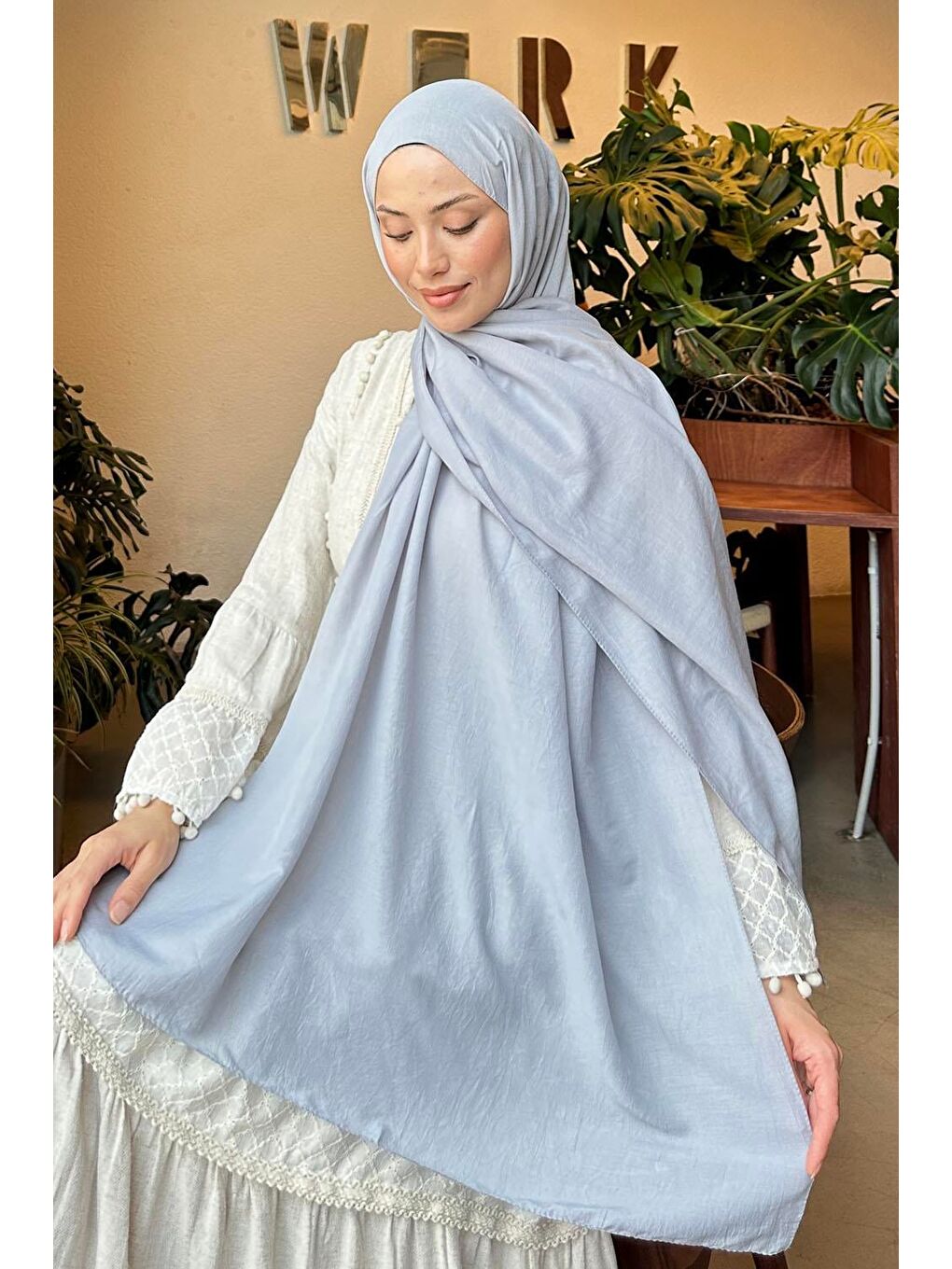 Comfort Pamuk Şal Gri-2