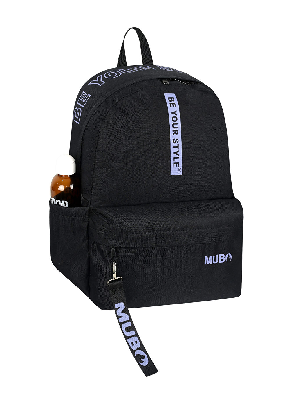 Unisex Siyah Gri Geniş Hacimli Günlük ve Okul Kullanımına Uygun Sırt Çantası-2