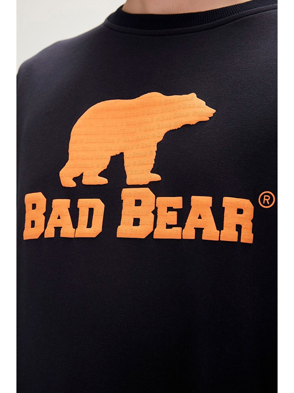 Bad Bear Lacivert Logo Crewneck Lacivert Baskılı Erkek Sweatshirt - 2