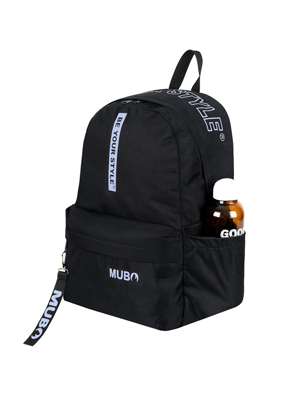 Unisex Siyah Gri Geniş Hacimli Günlük ve Okul Kullanımına Uygun Sırt Çantası-4