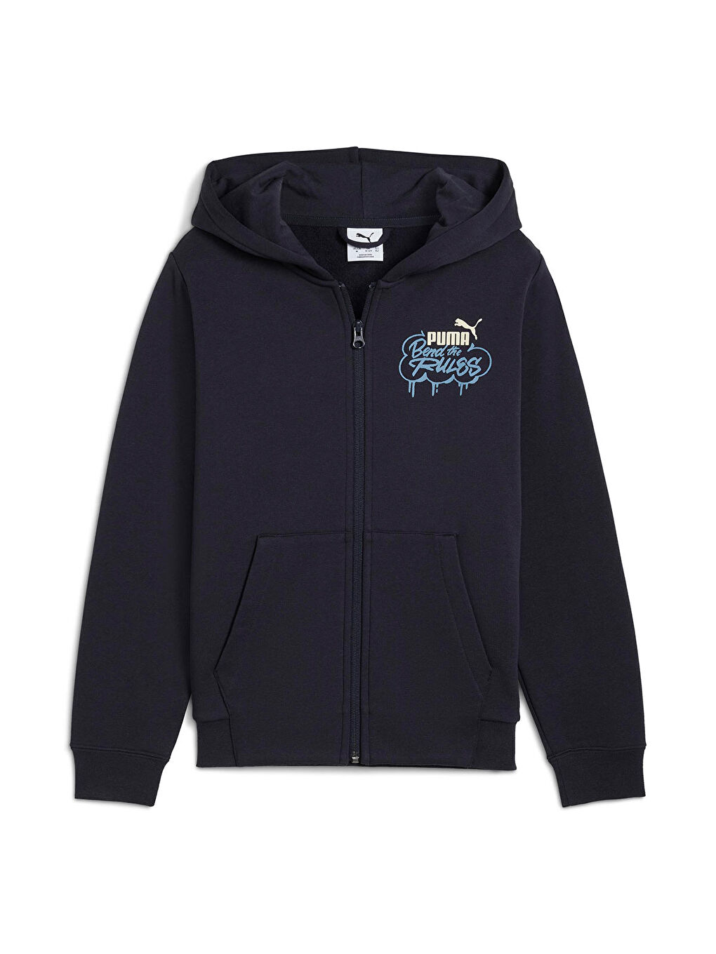 Mid 90s Full Zip Çocuk Lacivert Kapüşonlu Fermuarlı Sweatshirt-3