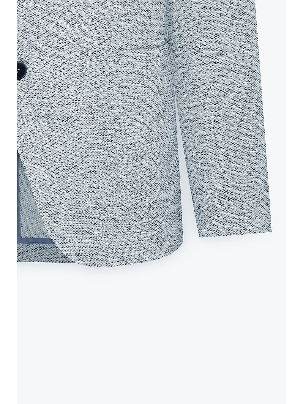 Erkek İndigo Slim Fit Dar Kesim Mono Yaka Desenli Blazer Ceket-9