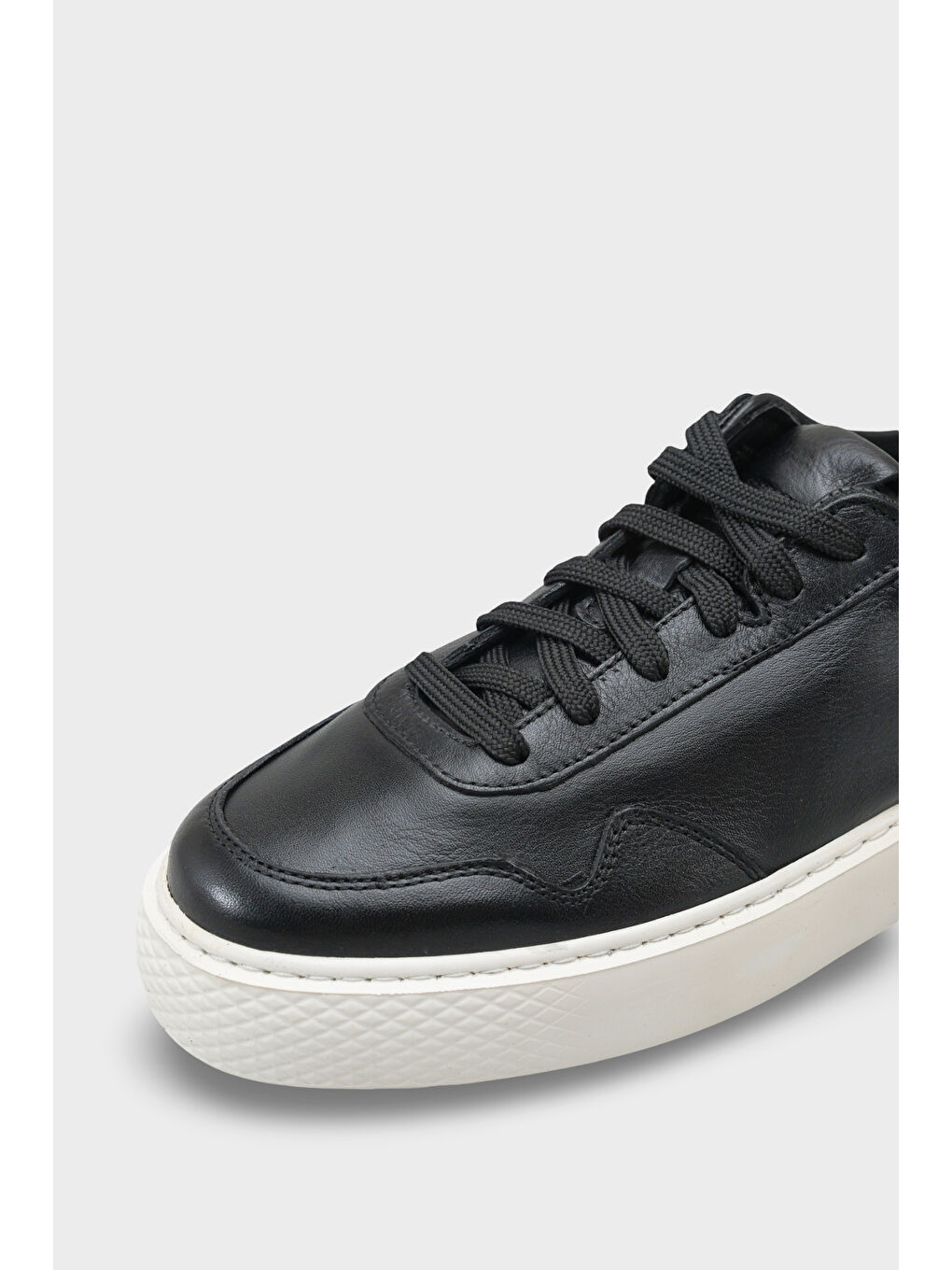 Siyah Rutter Hakiki Deri Erkek Günlük Spor Ayakkabı Sneaker-2