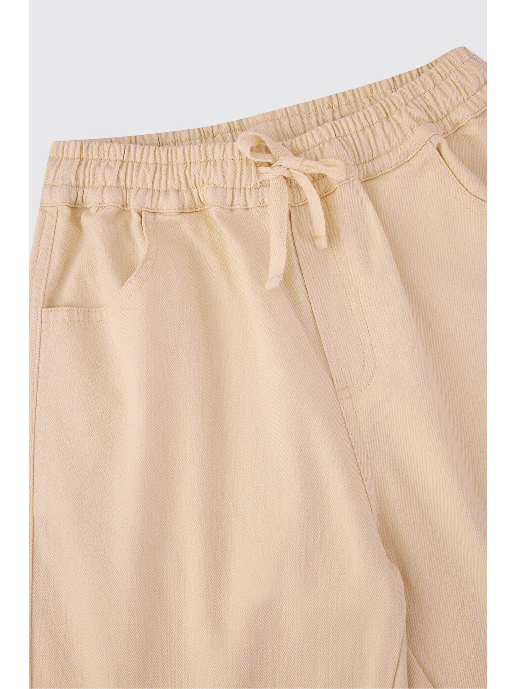 Erkek Çocuk Beli Lastikli Bej Pantolon-2