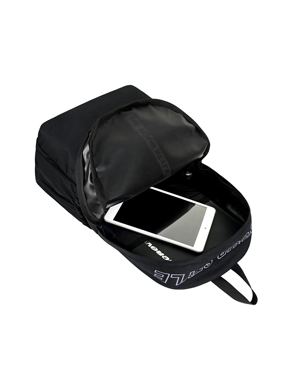 Unisex Siyah Gri Geniş Hacimli Günlük ve Okul Kullanımına Uygun Sırt Çantası-5