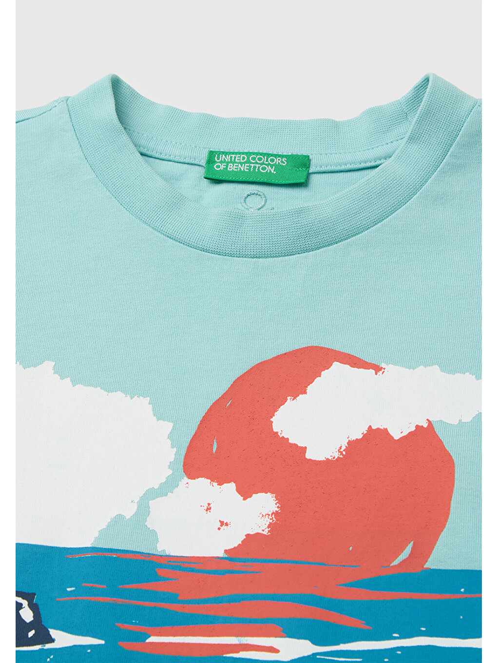 Erkek Çocuk Turkuaz Mix Çok Renkli Baskılı Bisiklet Yaka T-Shirt-2
