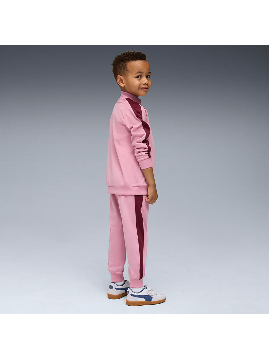 Pembe T7 Always On Çocuk Bisiklet Yaka Eşofman Takımı-1