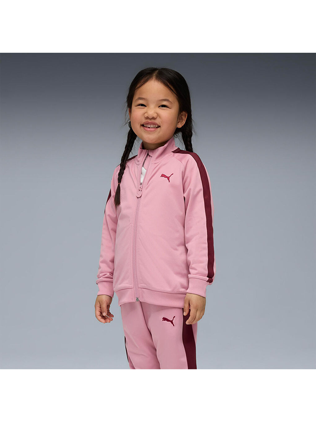 Pembe T7 Always On Çocuk Bisiklet Yaka Eşofman Takımı-2