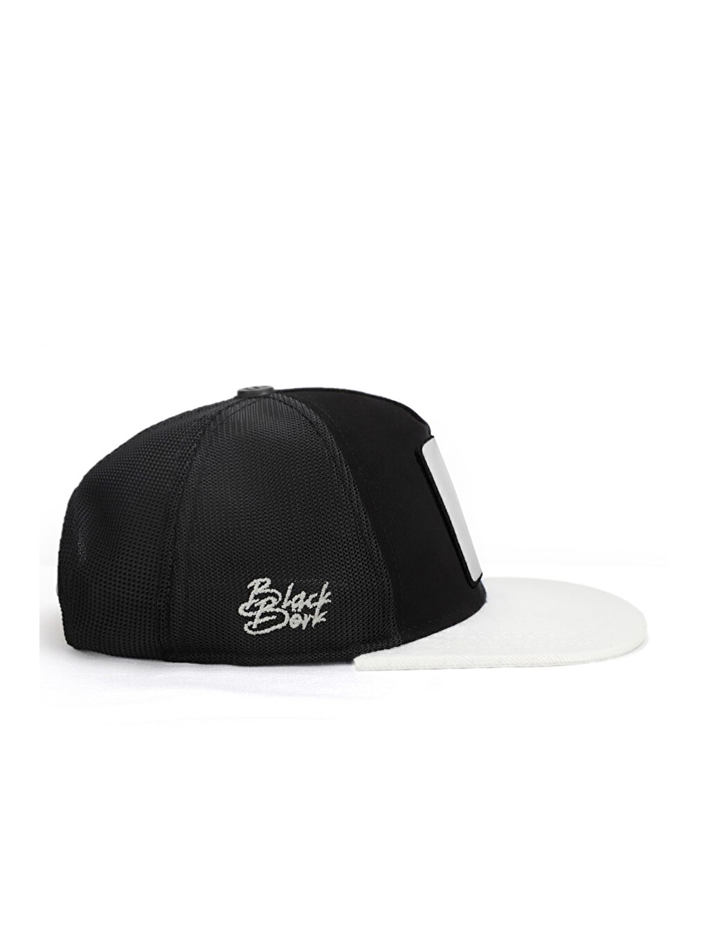 Hip Hop Kids Jaguar Logolu Beyaz-Siyah Çocuk Trucker Şapka-1