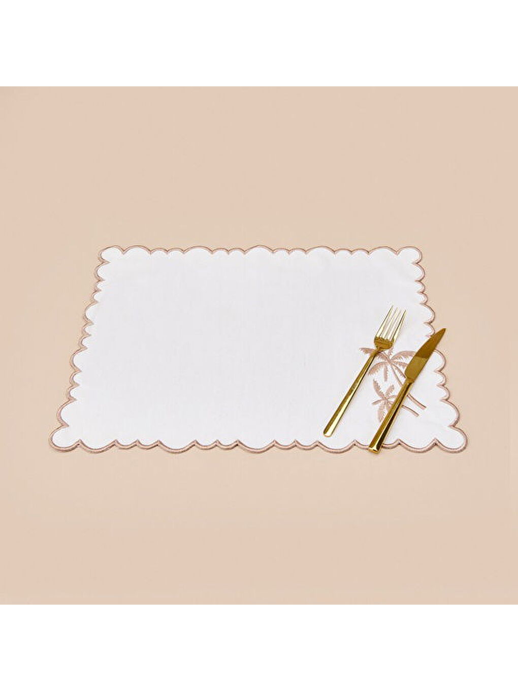 Soft Palm Amerikan Servis - Beyaz - 30x50 cm-4