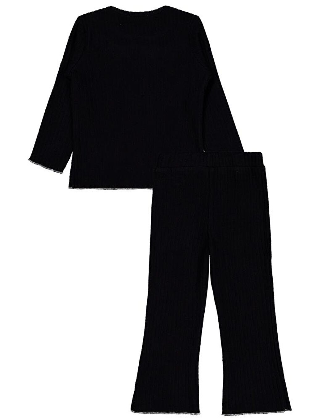 Girls Fırfır Yakalı 6-9 Yaş Takım - Siyah 7-8 Yaş-1