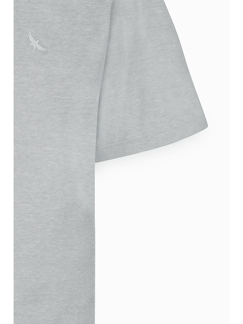 Erkek Gri Slim Fit Dar Kesim Bisiklet Yaka Pamuklu Tişört-7