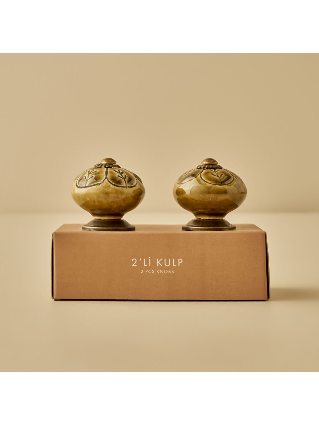 Sarı Viole Kulp 4'lü Hardal (6x3x3 cm)-3