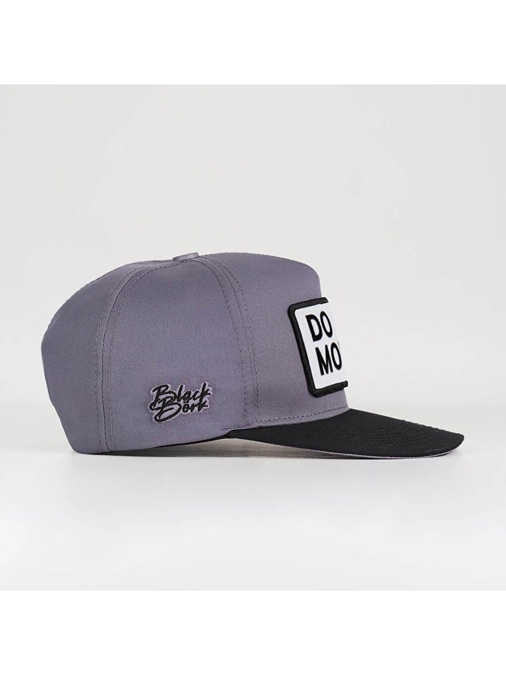 Do More Logolu Siyah-Gri Hip Hop Şapka-2