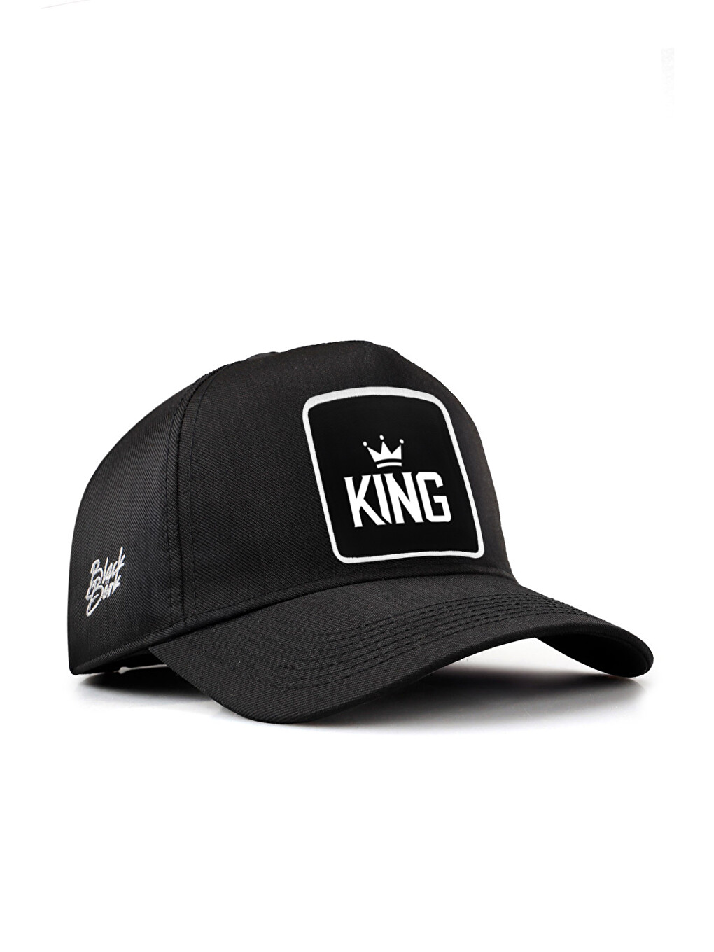 King Logolu Cordura Siyah Beyzbol Şapka