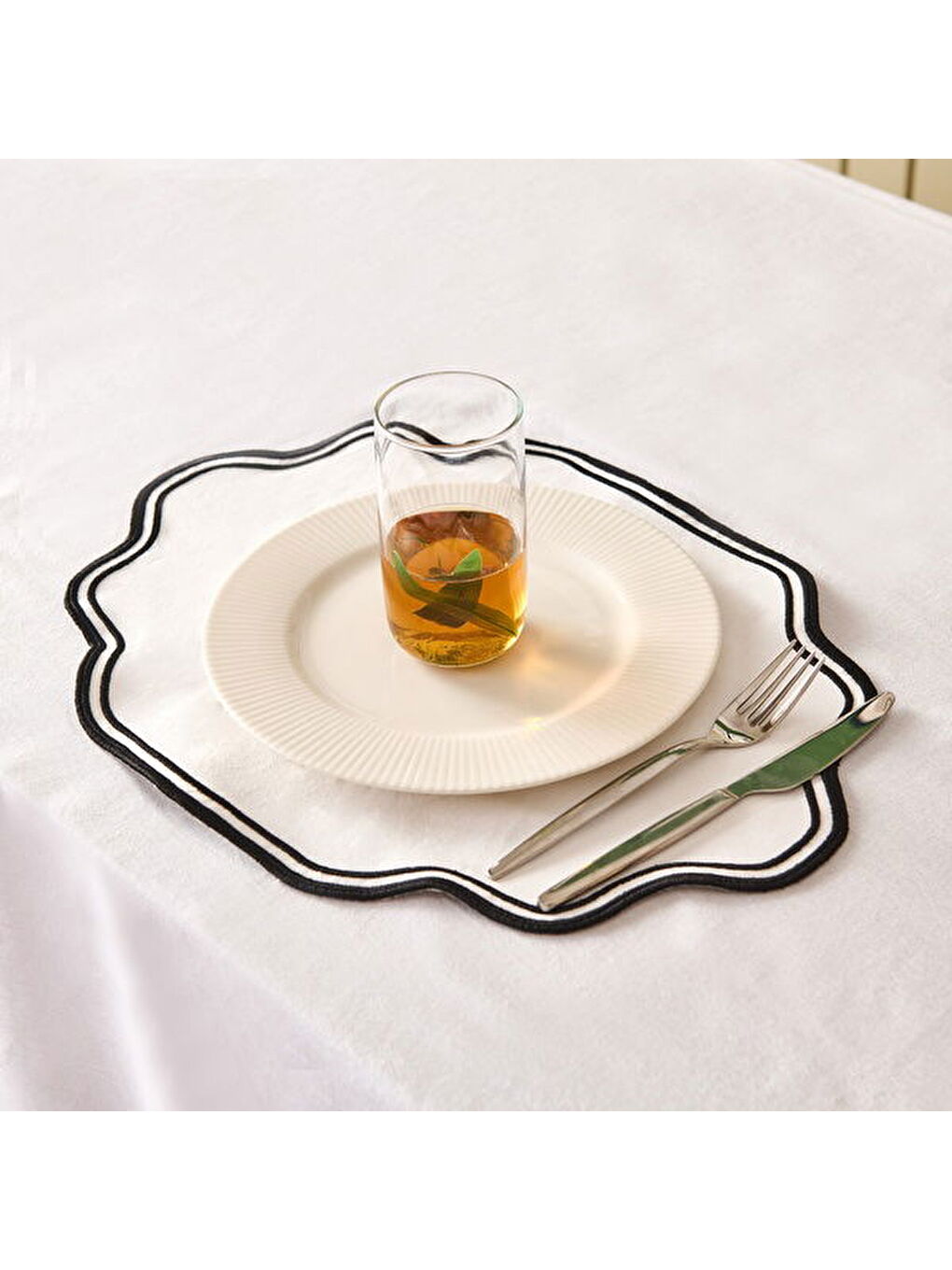 Soft Elegant Amerikan Servis - Beyaz - 30x50 cm-1