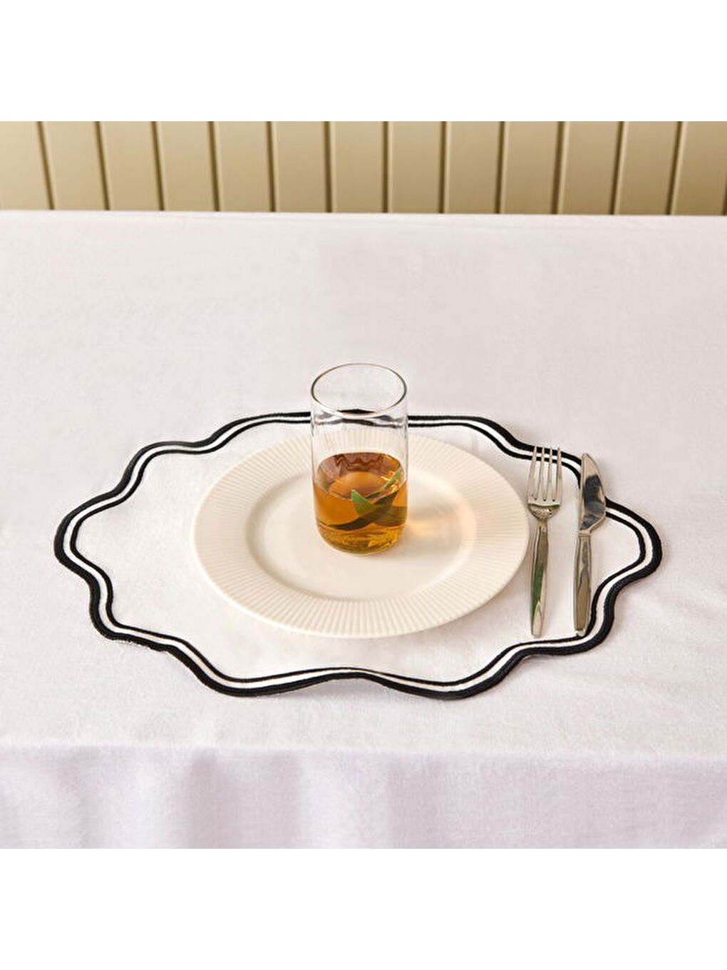 Soft Elegant Amerikan Servis - Beyaz - 30x50 cm-6