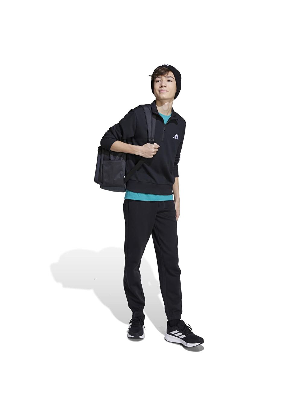 Sport Lifestyle 220 Çocuk Siyah Dik Yaka Sweatshirt-2