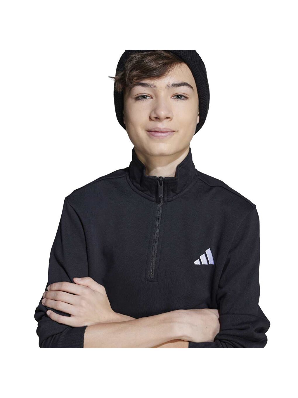 Sport Lifestyle 220 Çocuk Siyah Dik Yaka Sweatshirt-3