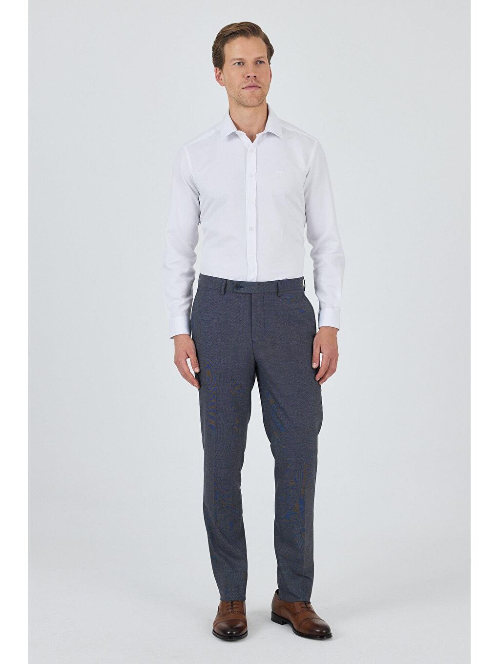 Lacivert Esnek Yandan Cepli Comfort Fit Classic Pantolon 1003250151-1