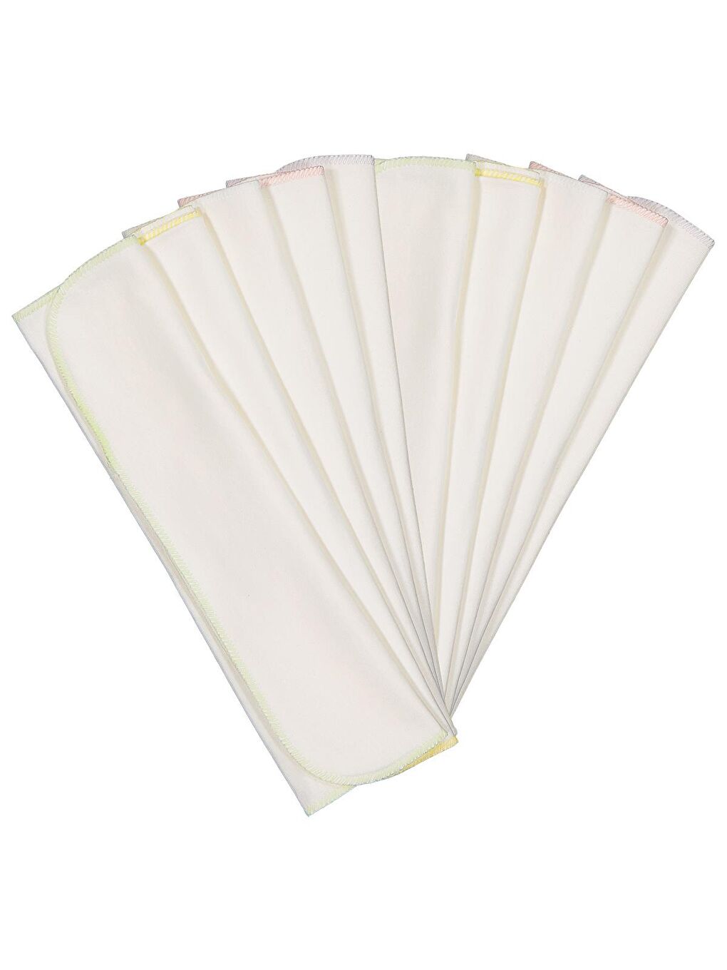 Penye 10lu 28*28 Ağız Mendili - Pembe Standart-1