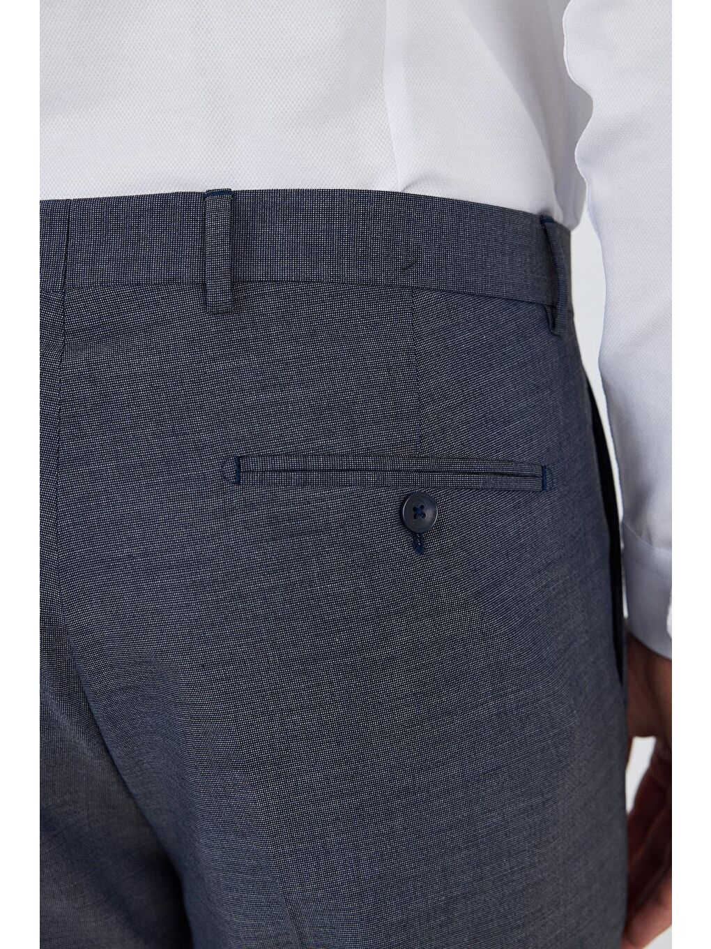 Lacivert Esnek Yandan Cepli Comfort Fit Classic Pantolon 1003250151-4