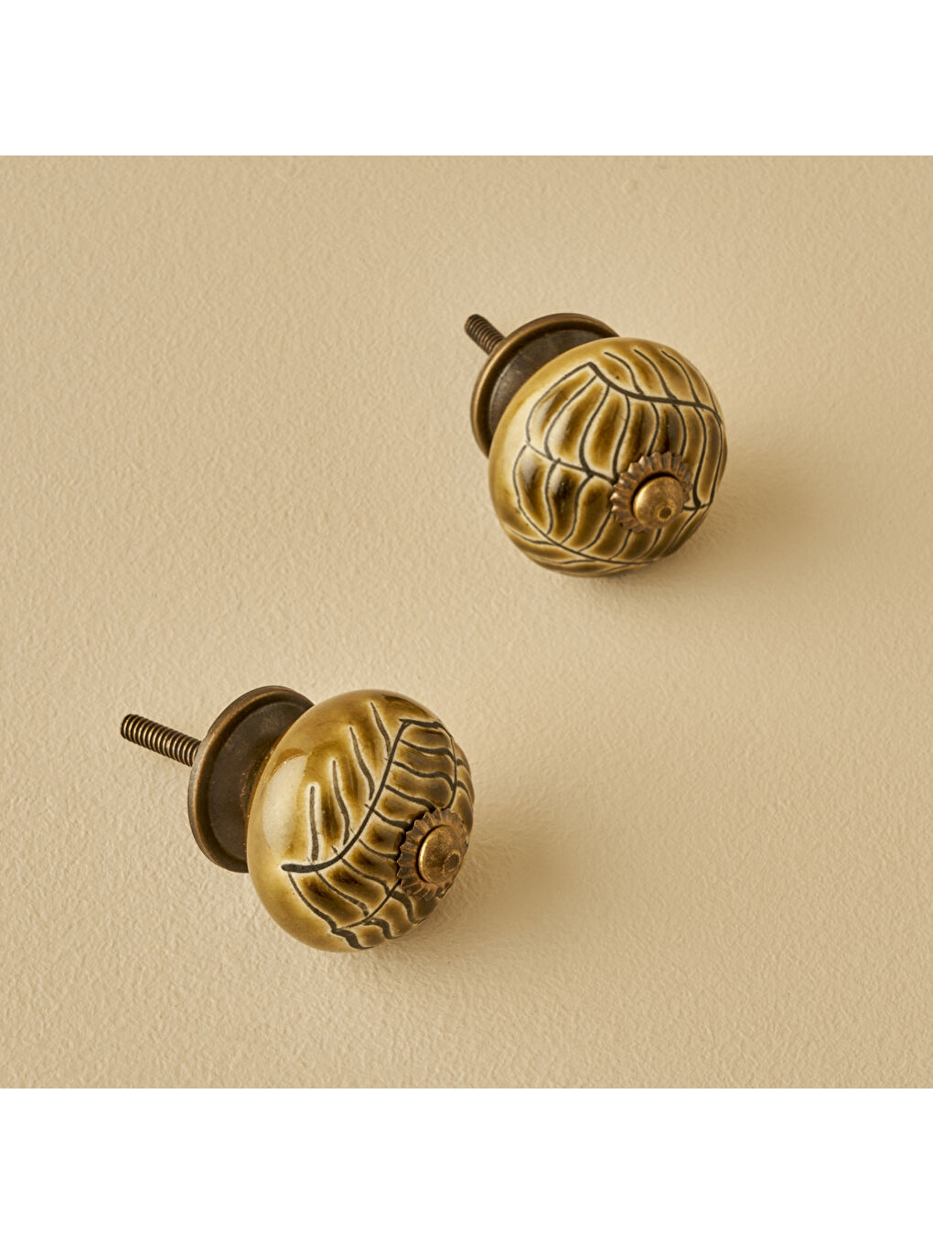 Sarı Lara Kulp 4'lü Hardal (6,5x4x4 cm)-2