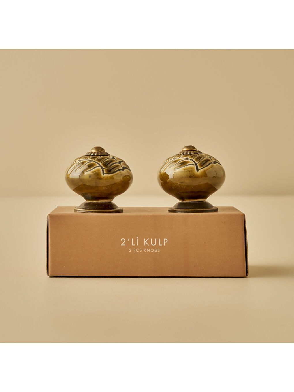 Sarı Lara Kulp 4'lü Hardal (6,5x4x4 cm)-3