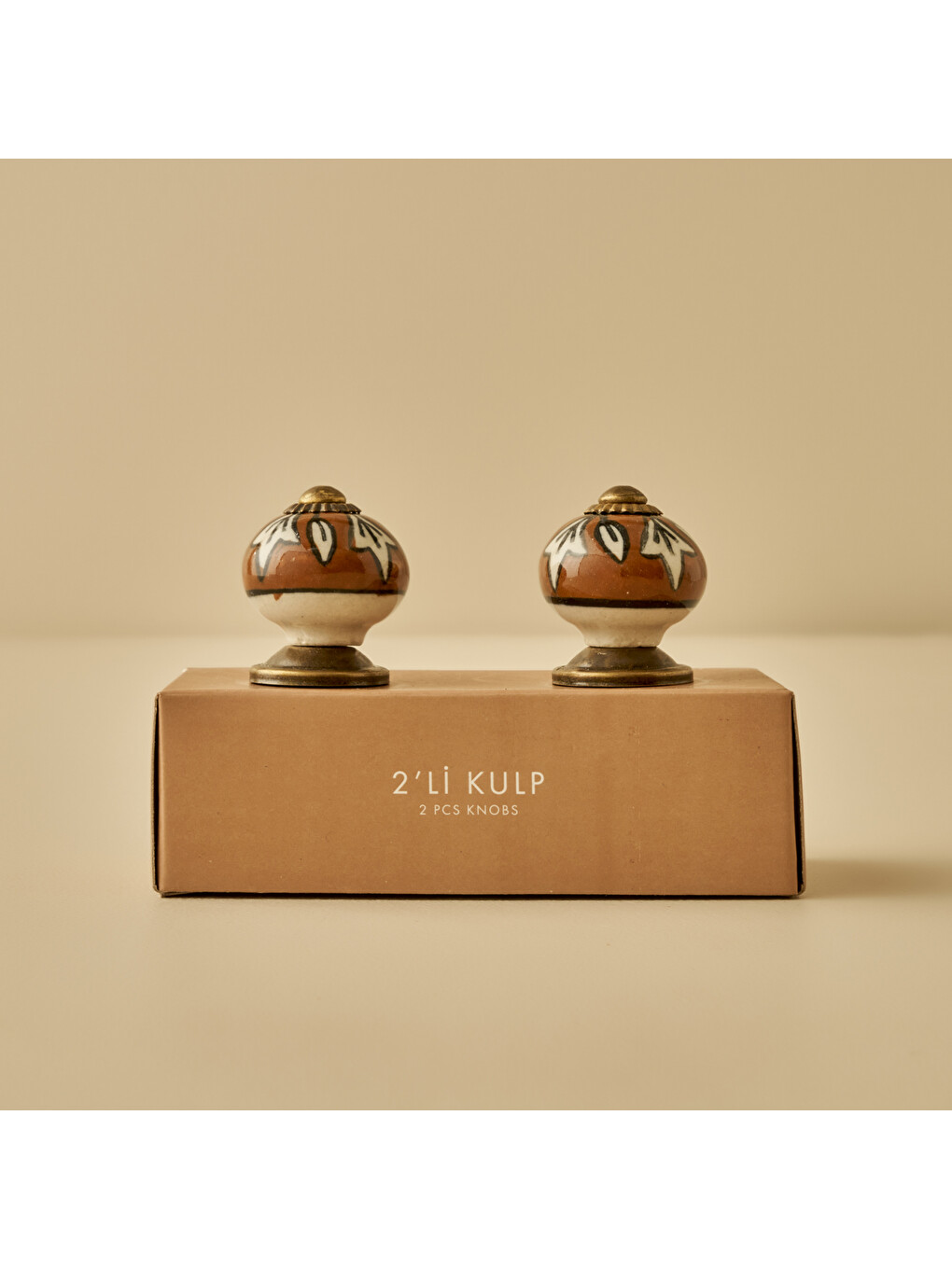 Kahverengi Avena Kulp 4'lü Kiremit (6,5x3x3 cm)-3