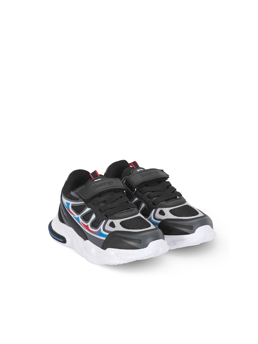 KAFKA F Unisex Çocuk Cırt Cırtlı Siyah / Gri Günlük Spor Ayakkabısı-1