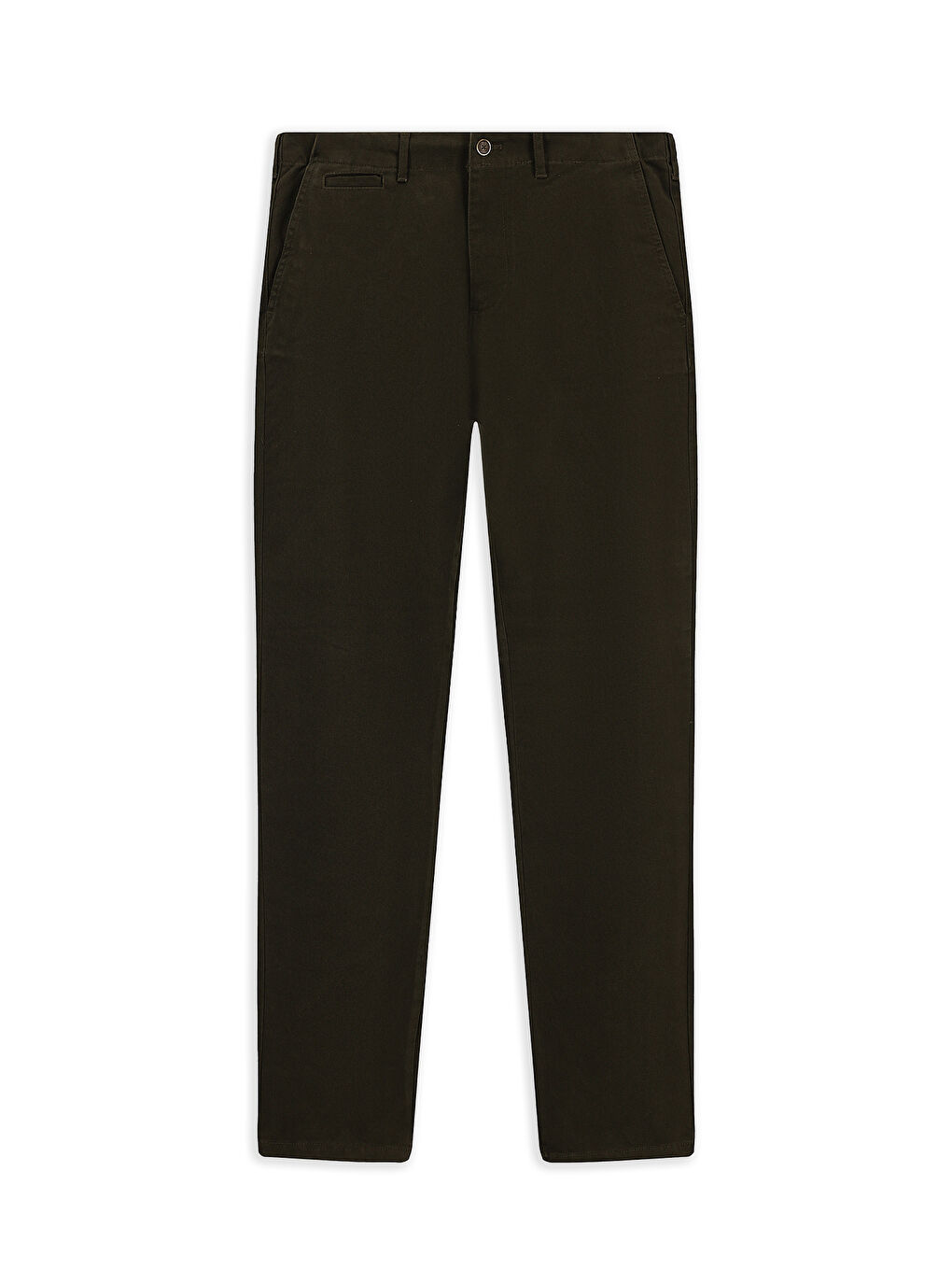 Haki Regular Fit Elastanlı Kanvas / Chino Pantolon