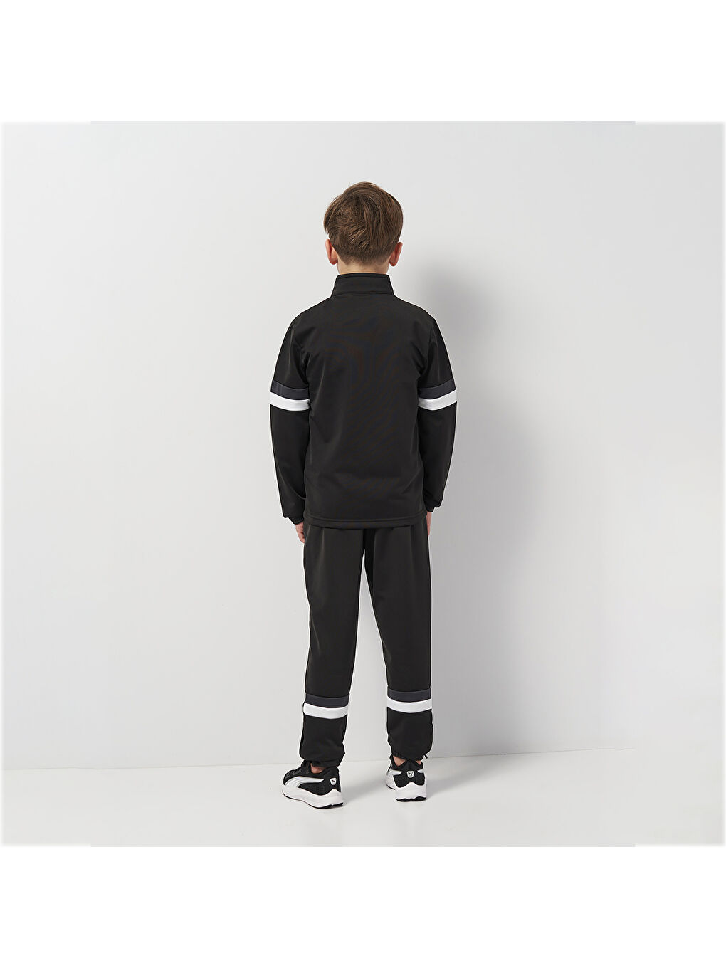Team Rise Çocuk Siyah Dik Yaka Eşofman Takımı-1