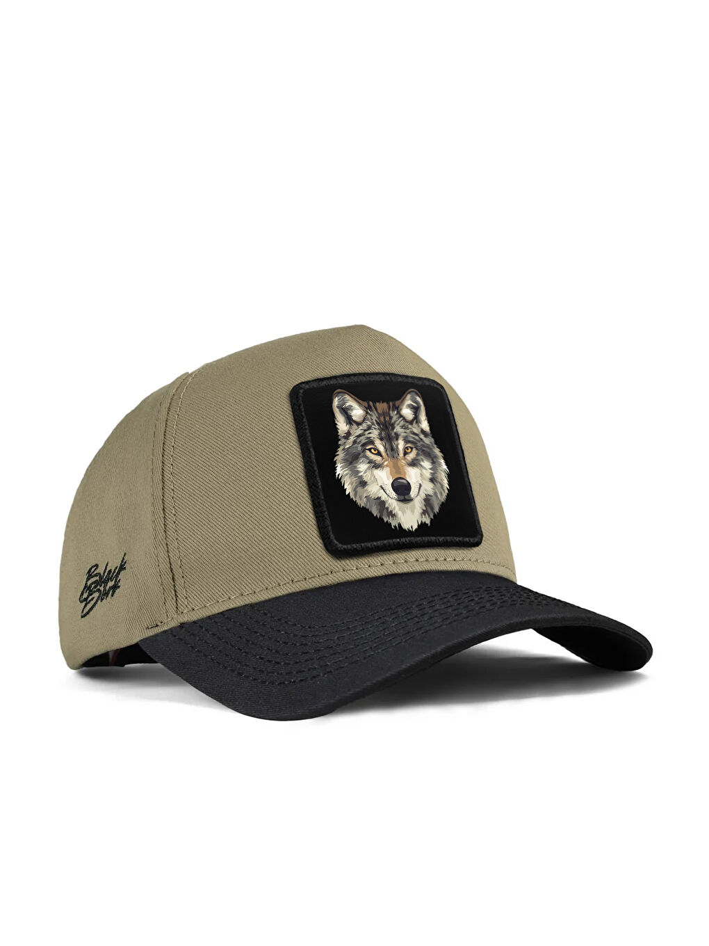 Logolu Siyah-Vizon Beyzbol Şapka