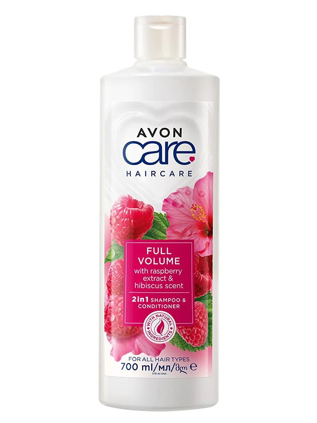 AVON Renksiz Care Ahududu ve Hibiscus Kokulu Şampuan ve Saç Bakım Kremi 700 Ml.